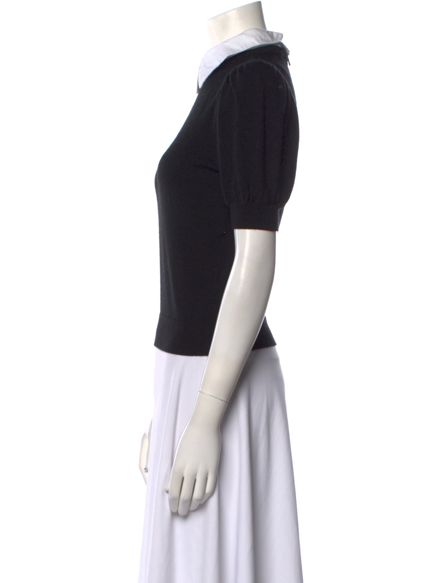 Alice + Olivia Wool Short Sleeve Polo