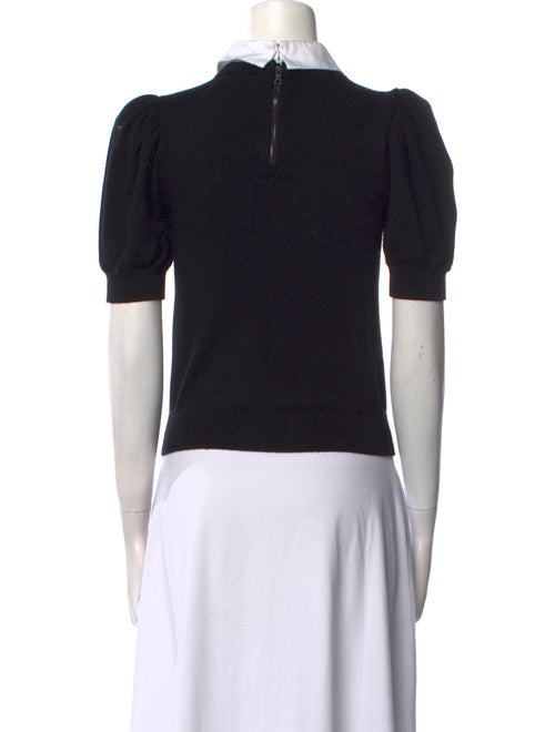 Alice + Olivia Wool Short Sleeve Polo