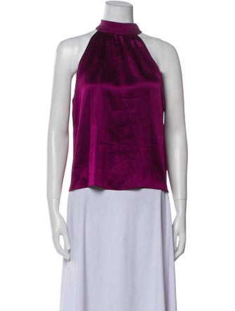 Alice + Olivia Halterneck Sleeveless Blouse