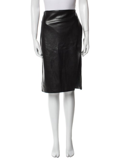 Alice + Olivia Faux Leather Knee-Length Skirt