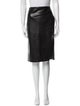 Alice + Olivia Faux Leather Knee-Length Skirt