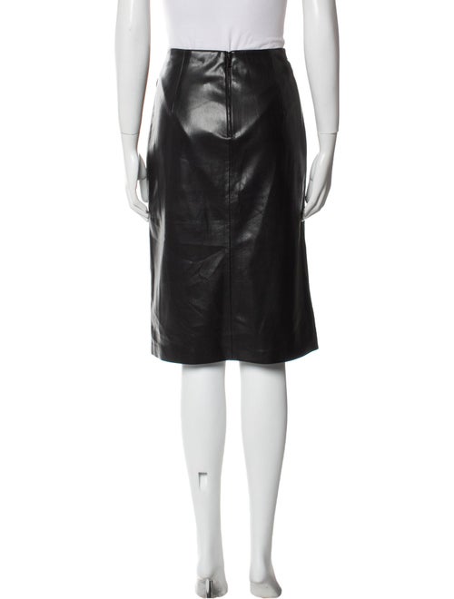Alice + Olivia Faux Leather Knee-Length Skirt