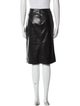 Alice + Olivia Faux Leather Knee-Length Skirt