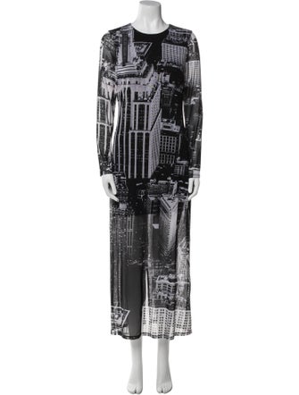 Alice + Olivia Printed Long Dress