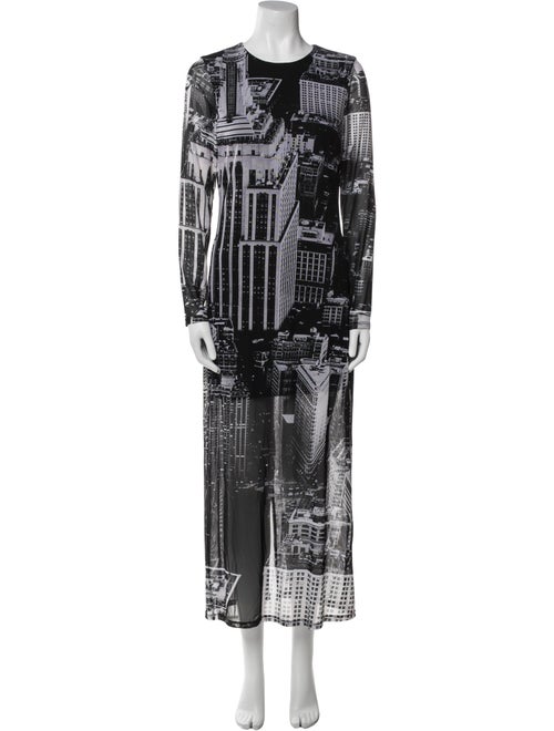 Alice + Olivia Printed Long Dress