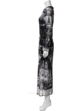 Alice + Olivia Printed Long Dress