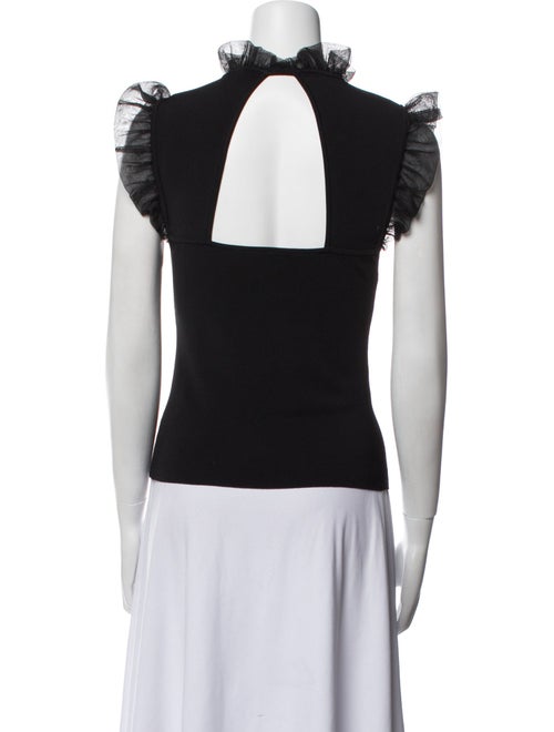 Alice + Olivia Mock Neck Sleeveless Top