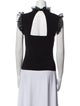 Alice + Olivia Mock Neck Sleeveless Top