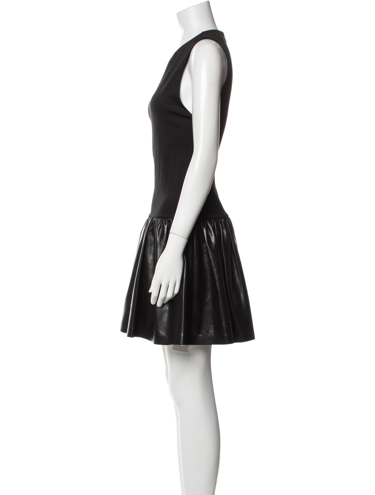 Alice + Olivia Leather Mini Dress w/ Tags