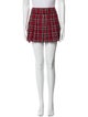 Alice + Olivia Plaid Print Mini Skirt