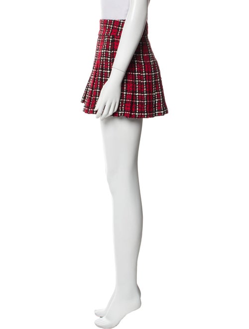 Alice + Olivia Plaid Print Mini Skirt