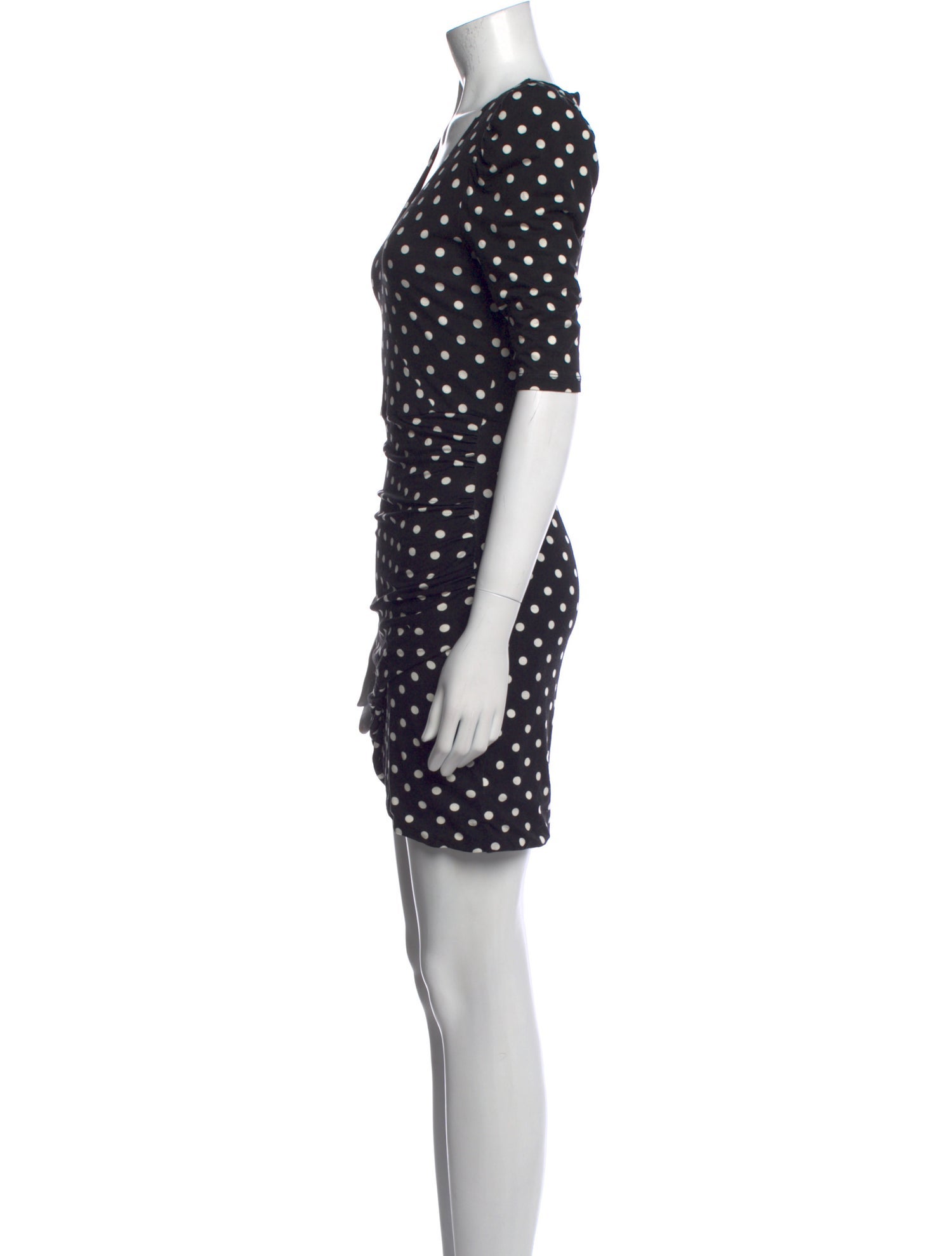 Alice + Olivia Polka Dot Print Mini Dress