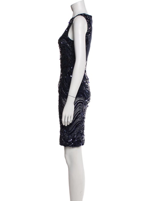 Alice + Olivia Bateau Neckline Mini Dress