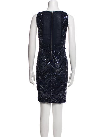 Alice + Olivia Bateau Neckline Mini Dress