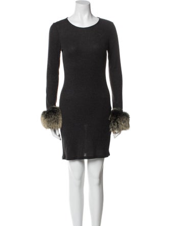 Alice + Olivia Scoop Neck Mini Dress