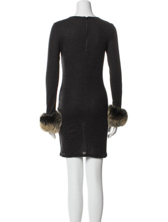 Alice + Olivia Scoop Neck Mini Dress