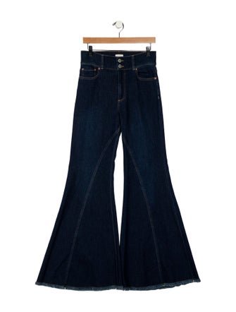 Alice + Olivia High-Rise Wide Leg Jeans