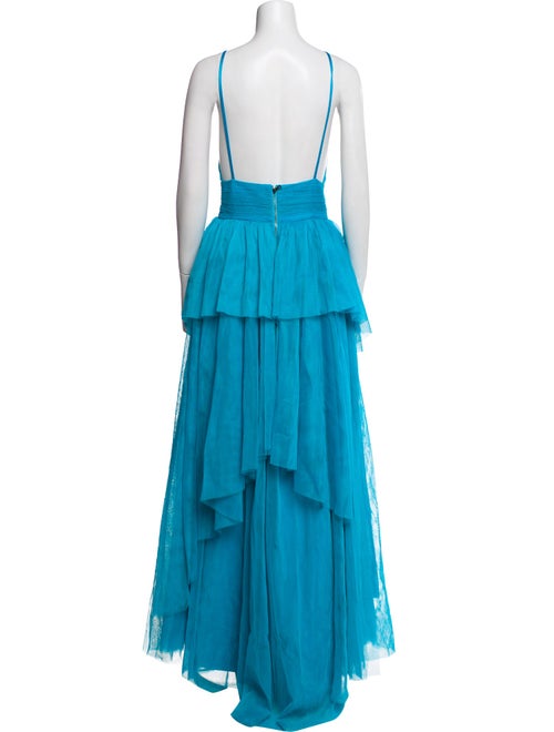 Alice + Olivia V-Neck Long Dress