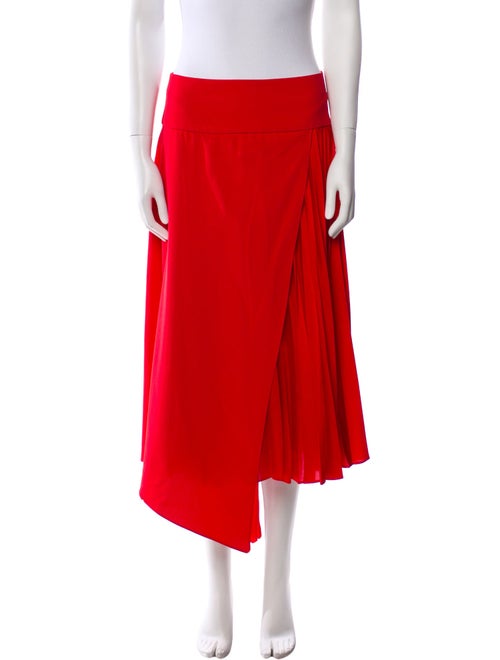 Alice + Olivia Pleated Accents Midi Length Skirt