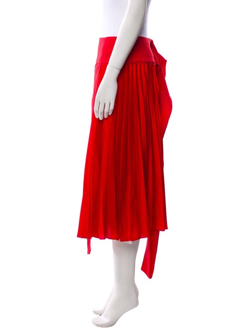 Alice + Olivia Pleated Accents Midi Length Skirt