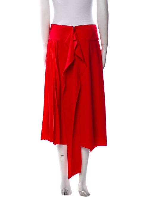 Alice + Olivia Pleated Accents Midi Length Skirt