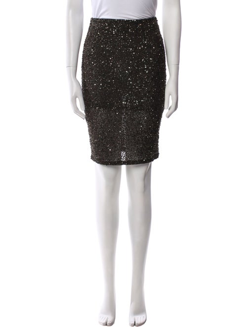 Alice + Olivia Sequin Embellishments Knee-Length Skirt