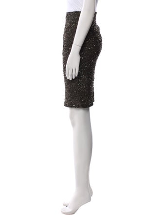 Alice + Olivia Sequin Embellishments Knee-Length Skirt