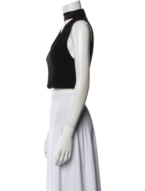 Alice + Olivia V-Neck Sleeveless Crop Top