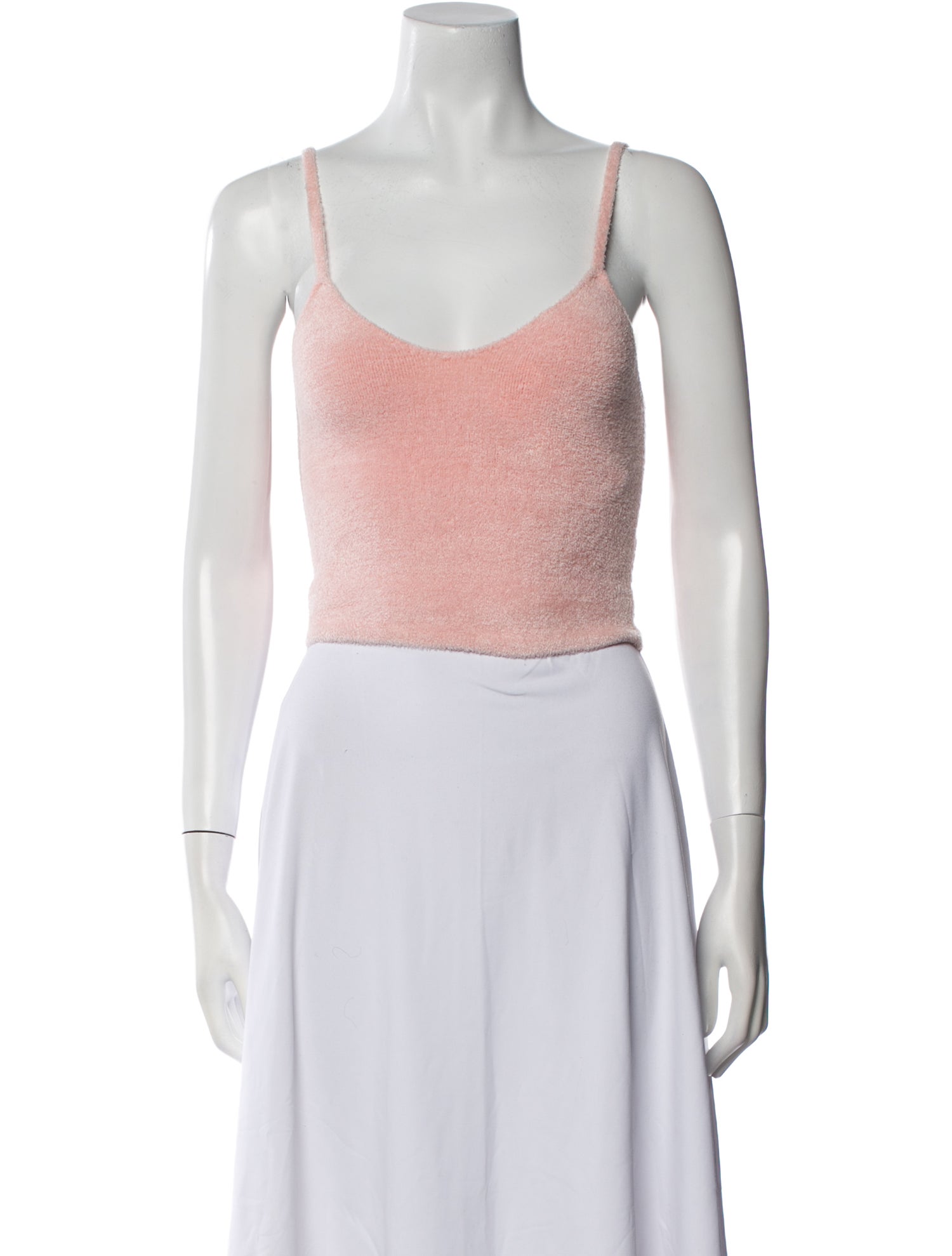 Alice + Olivia Scoop Neck Sleeveless Crop Top