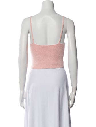 Alice + Olivia Scoop Neck Sleeveless Crop Top