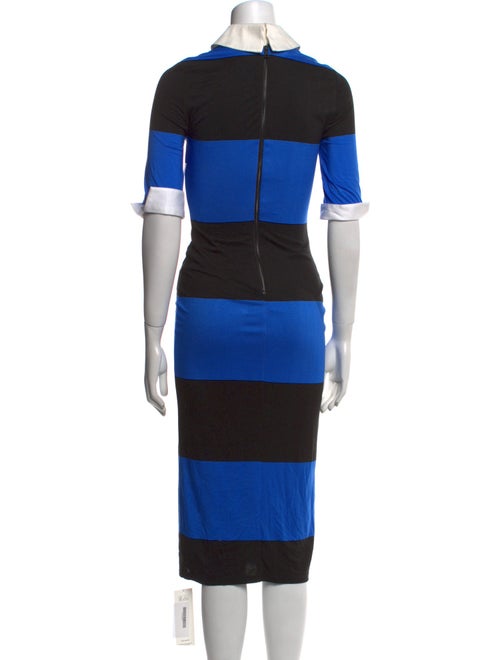 Alice + Olivia Striped Midi Length Dress