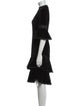 Alice + Olivia Mock Neck Knee-Length Dress