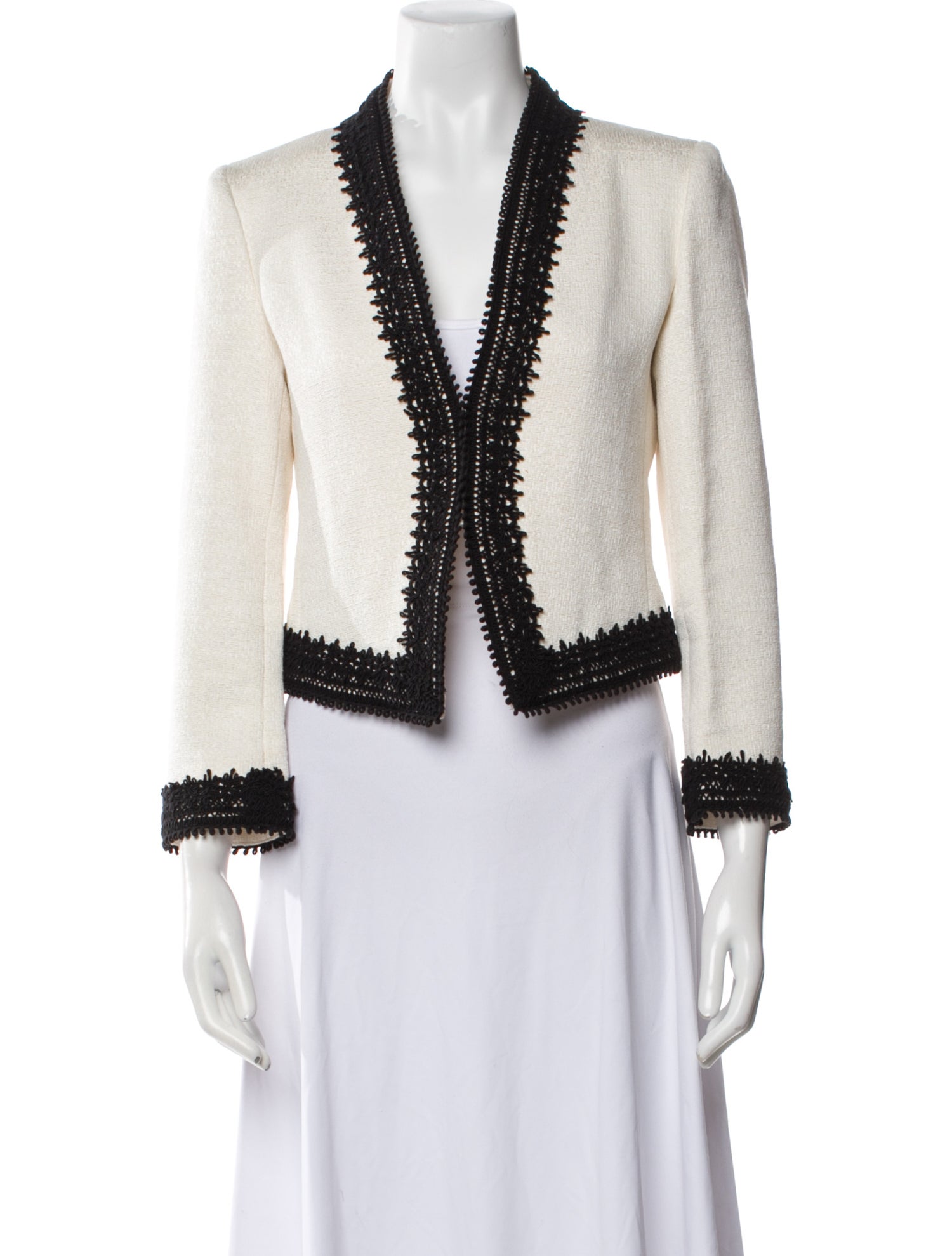 Alice + Olivia Colorblock Pattern Evening Jacket