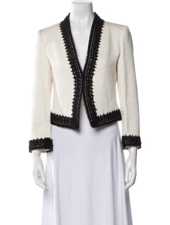 Alice + Olivia Colorblock Pattern Evening Jacket