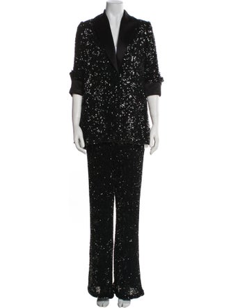 Alice + Olivia Sequin Embellishments Pantsuit