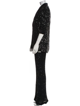 Alice + Olivia Sequin Embellishments Pantsuit
