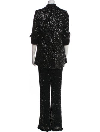 Alice + Olivia Sequin Embellishments Pantsuit