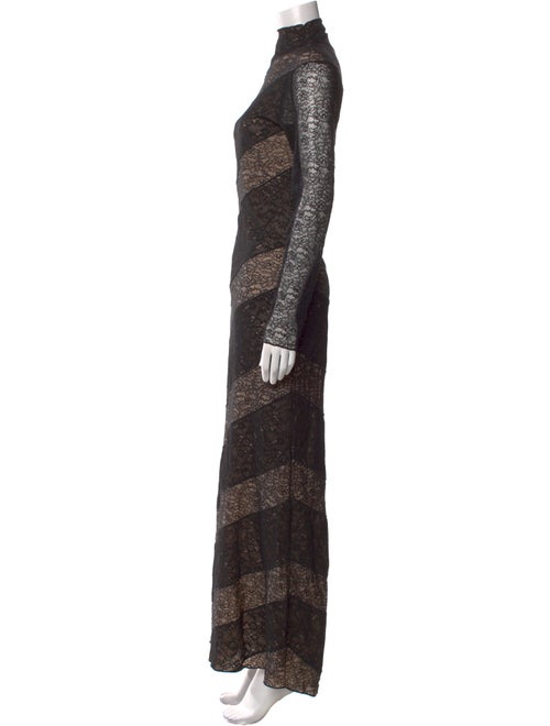 Alice + Olivia Lace Pattern Long Dress