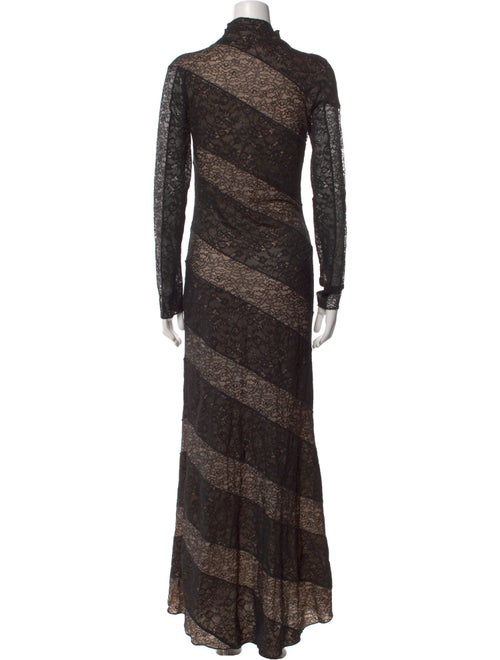 Alice + Olivia Lace Pattern Long Dress