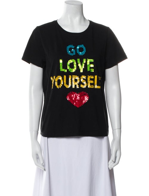 Alice + Olivia Graphic Print Crew Neck T-Shirt
