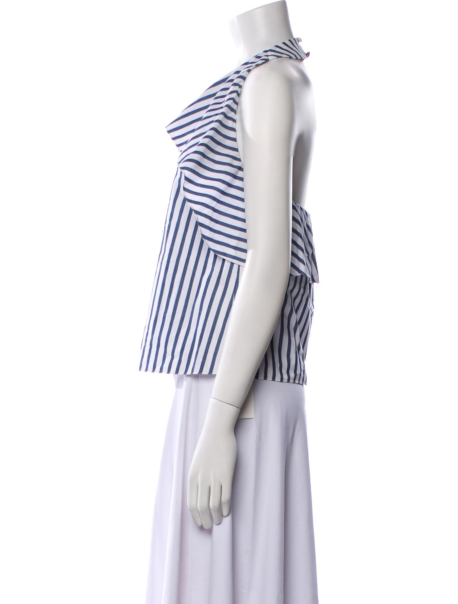 Alice + Olivia Striped Crew Neck Blouse