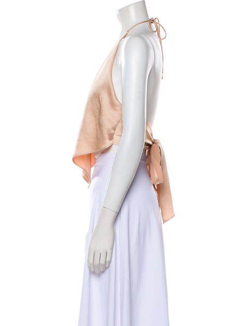 Alice + Olivia Halterneck Sleeveless Crop Top