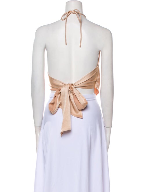 Alice + Olivia Halterneck Sleeveless Crop Top