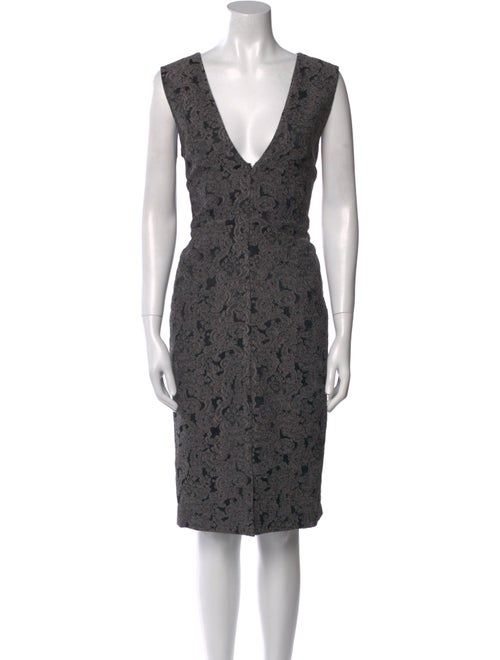 Alice + Olivia Lace Pattern Knee-Length Dress