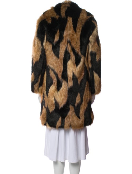 Alice + Olivia Animal Print Faux Fur Coat