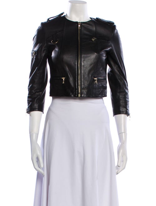 Alice + Olivia Leather Biker Jacket