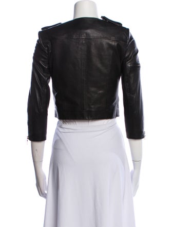 Alice + Olivia Leather Biker Jacket