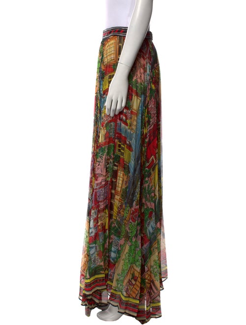Alice + Olivia Printed Long Skirt