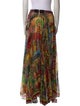 Alice + Olivia Printed Long Skirt