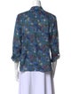 Alice + Olivia Silk Floral Print Blouse
